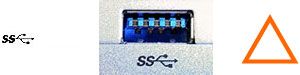 図：USB3.0ポート